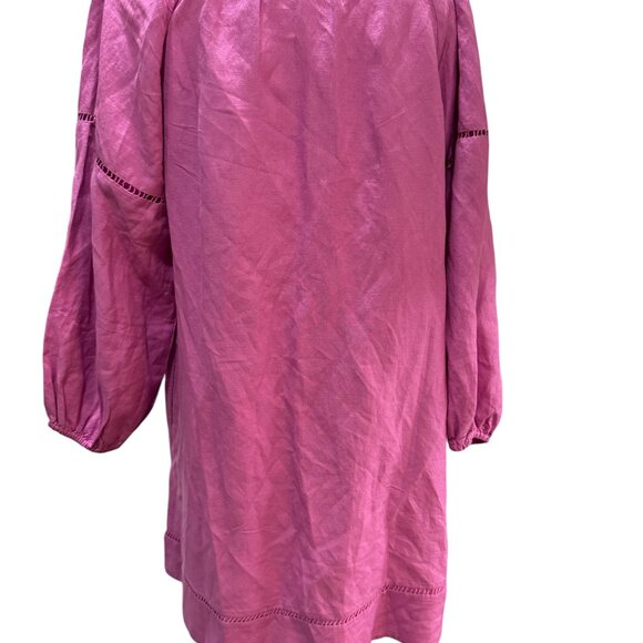 NWT LOFT Petite Cutout Linen-Blend Pocket Dress – Lilac Taffy – Size Petite Medi - Picture 4 of 8